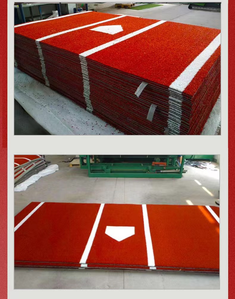 朝阳Factory direct durable baseball batting mat artificial turf mat softball batting practice