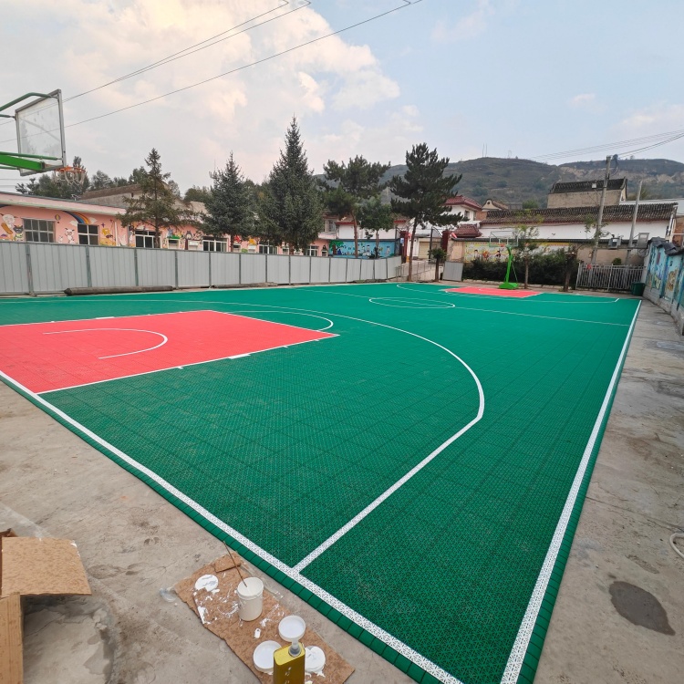 石景山Promotional Tile Outdoor Basketball Court PP Flooring - Durable & Weather-Resistant Sports Surface